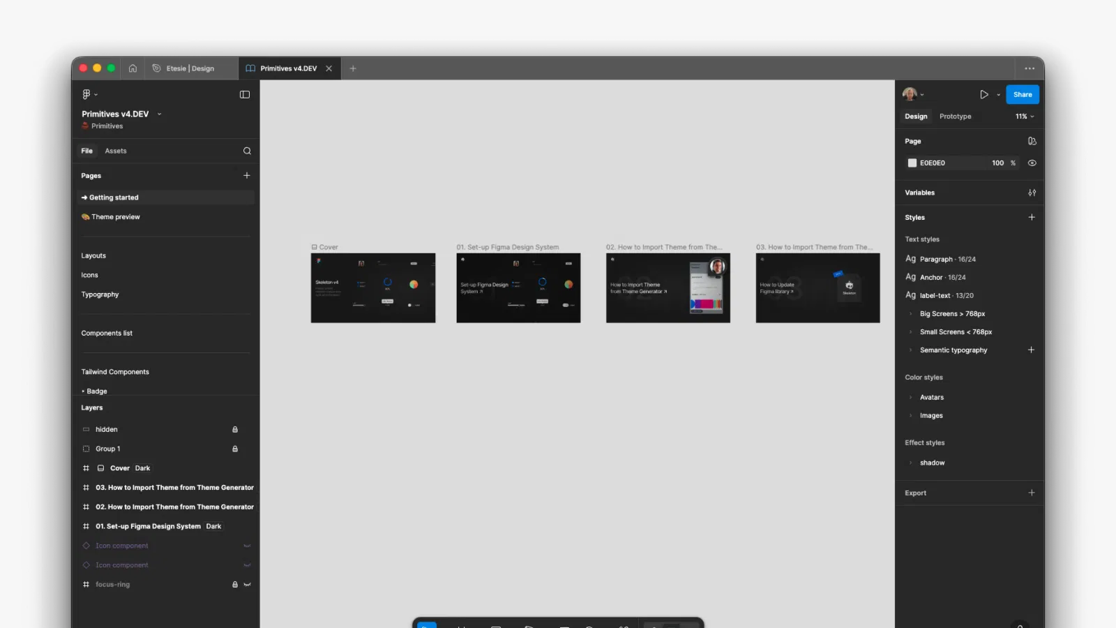 Open project
